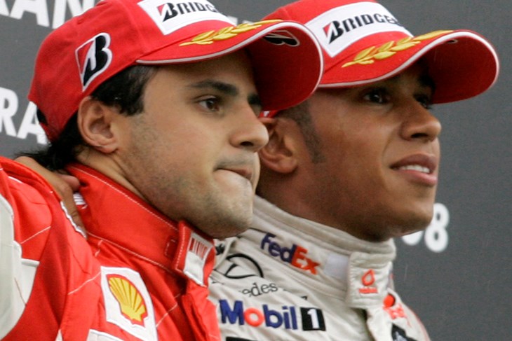 Felipe Massa i Lewis Hamilton (Snimio Yves Logghe)